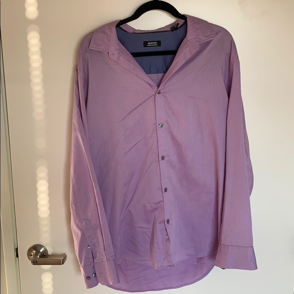 Alfani Wrinkle Resistant Button Down Dress Shirt